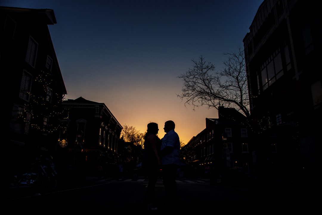 Old Town Alexandria engagement photos by DC wedding photographers of Potok's World Photography