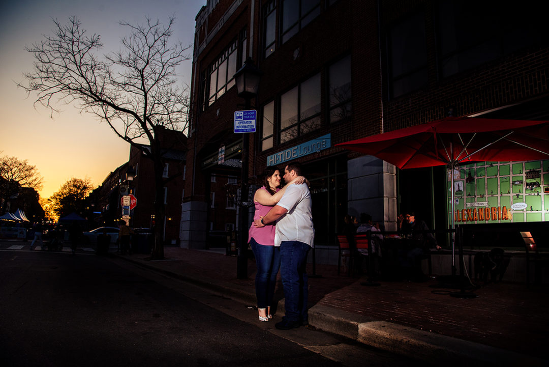 Old Town Alexandria engagement photos by DC wedding photographers of Potok's World Photography