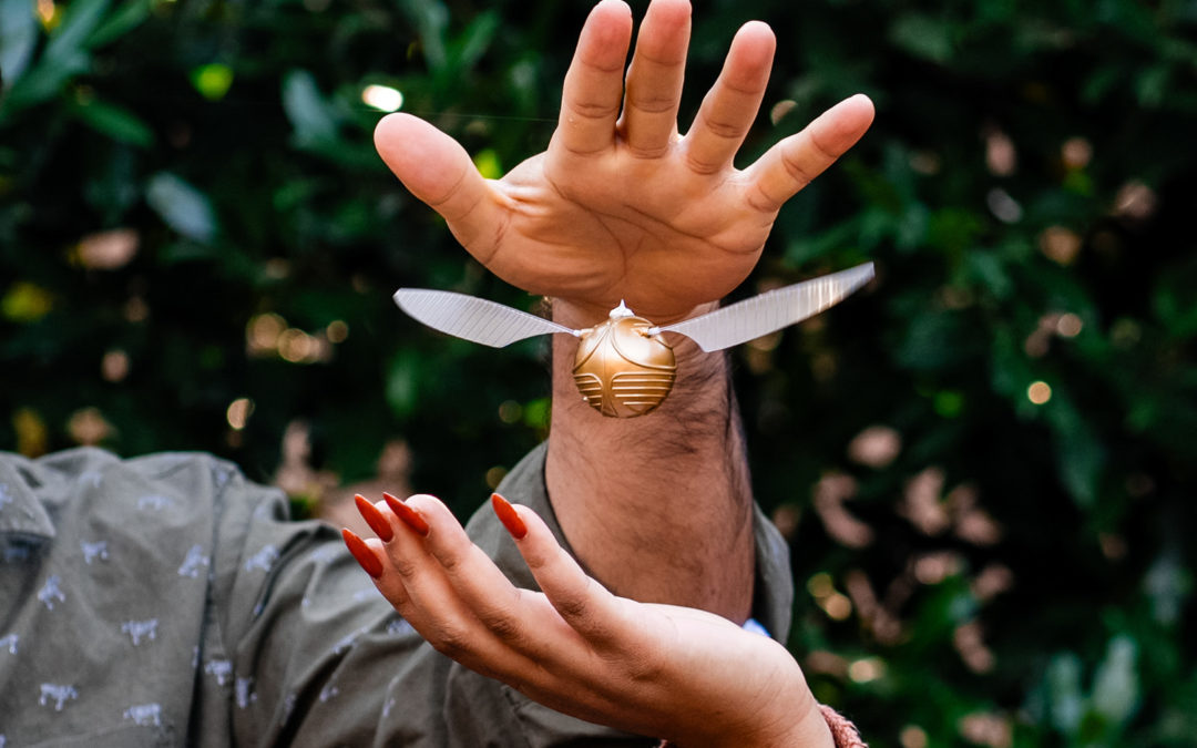 Sabrina + Carlos | Harry Potter Engagement Photos | Smithsonian Gardens, DC