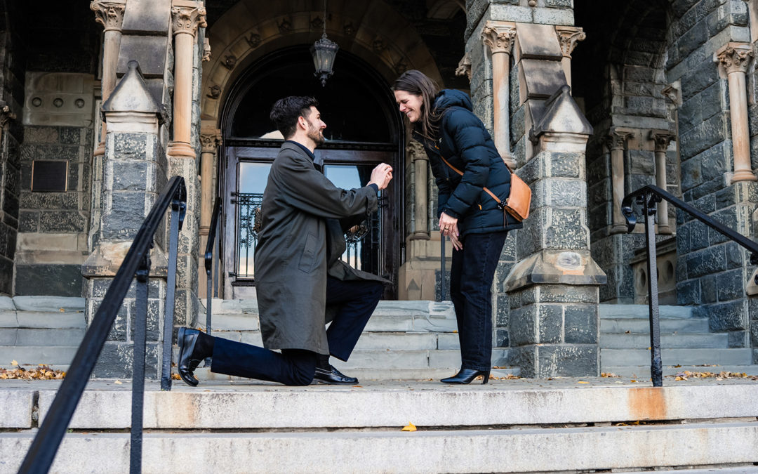 Georgetown University surprise proposal photos by Potok's World Photography