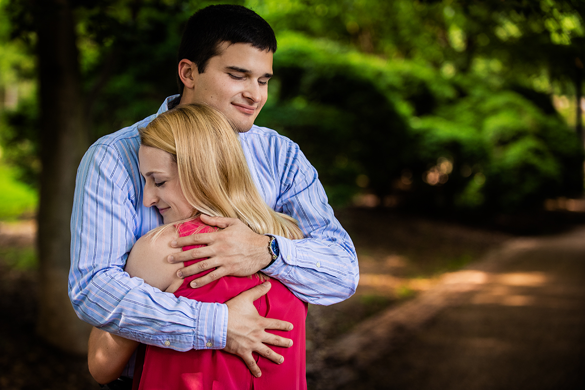 Georgetown engagement session at Dumbarton Oaks Park by Potok's World Photography, wedding and engagement photographers in Washington DC
