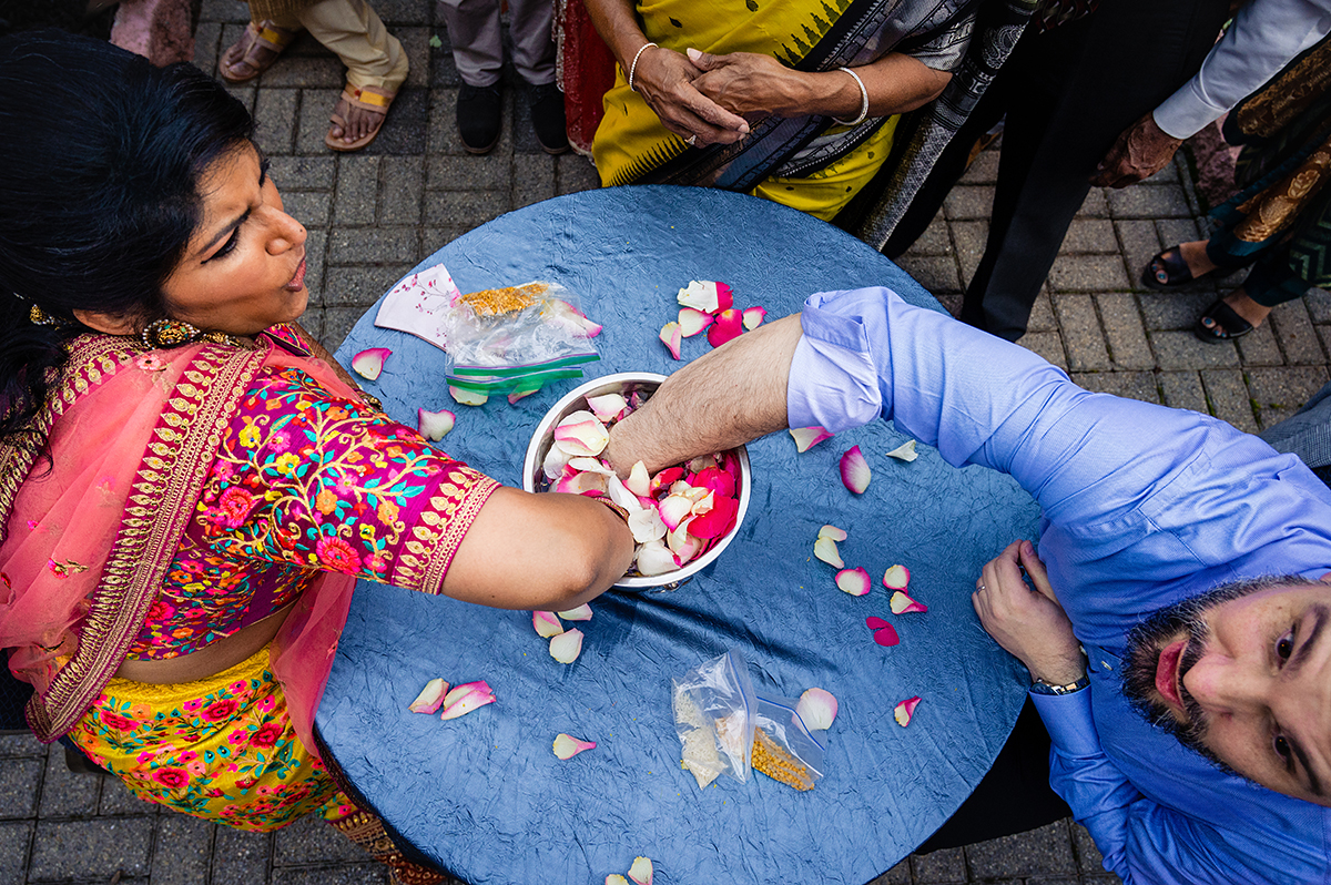 Fun south Indian games after multicultural wedding ceremony at Hyatt Regency Dulles by Potok's World Photography