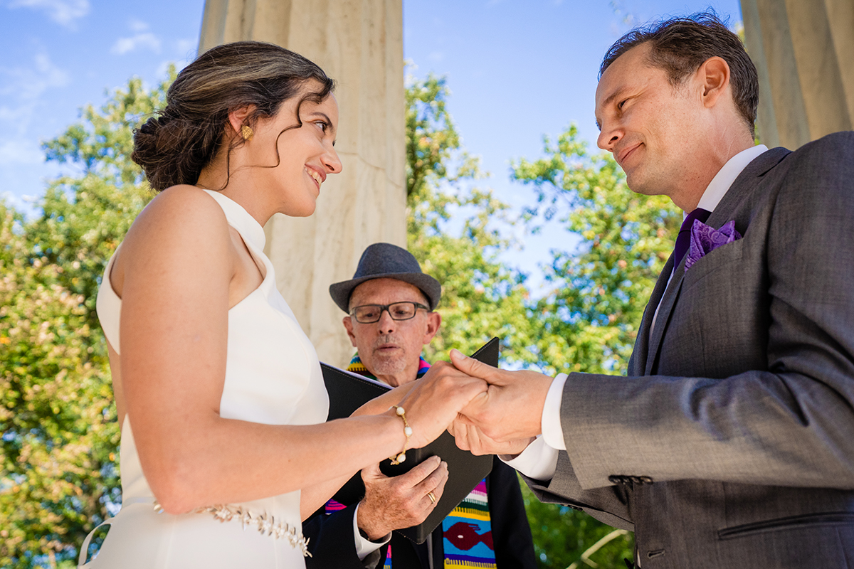 DC War Memorial Wedding Ceremony by Potok's World Photography