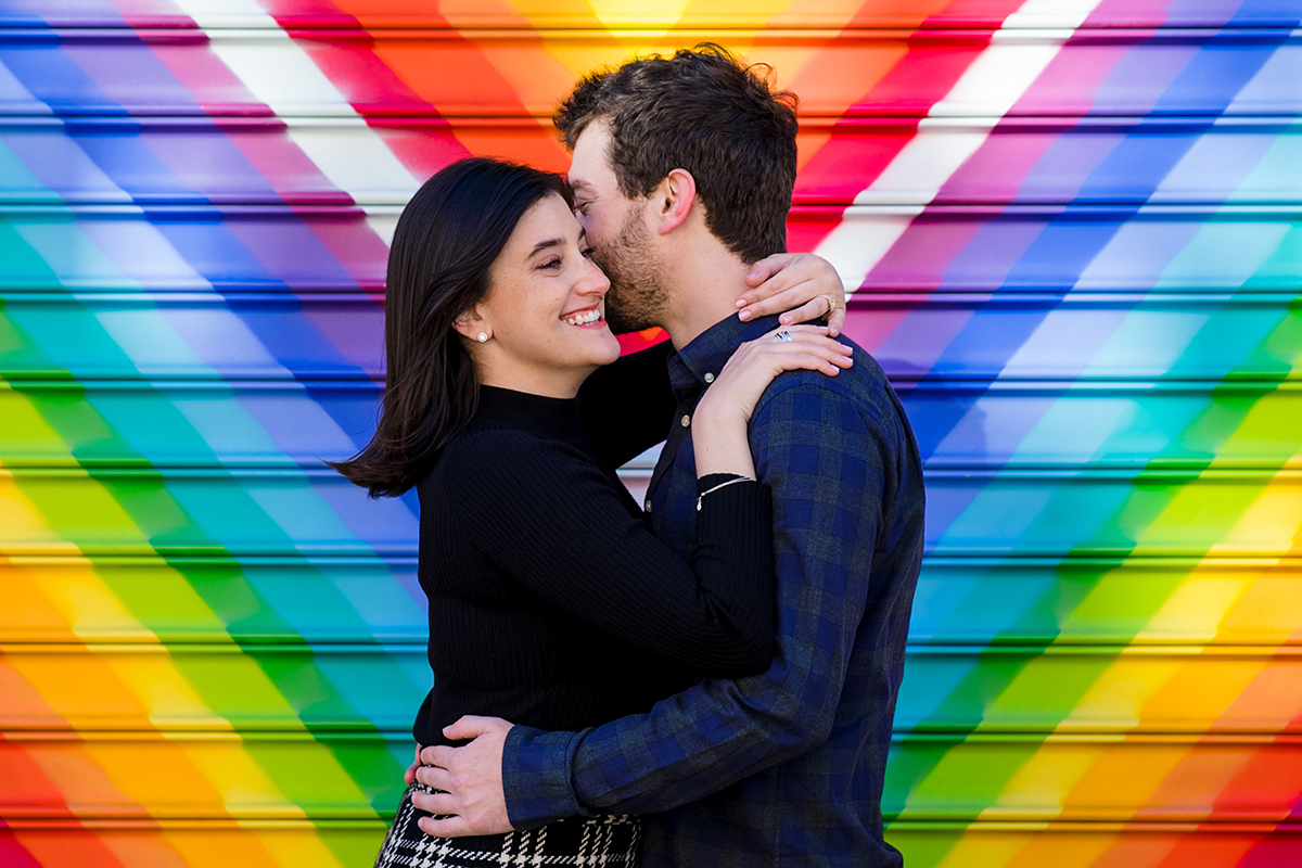 Blagden Alley Washington DC engagement session by Potok's World Photography