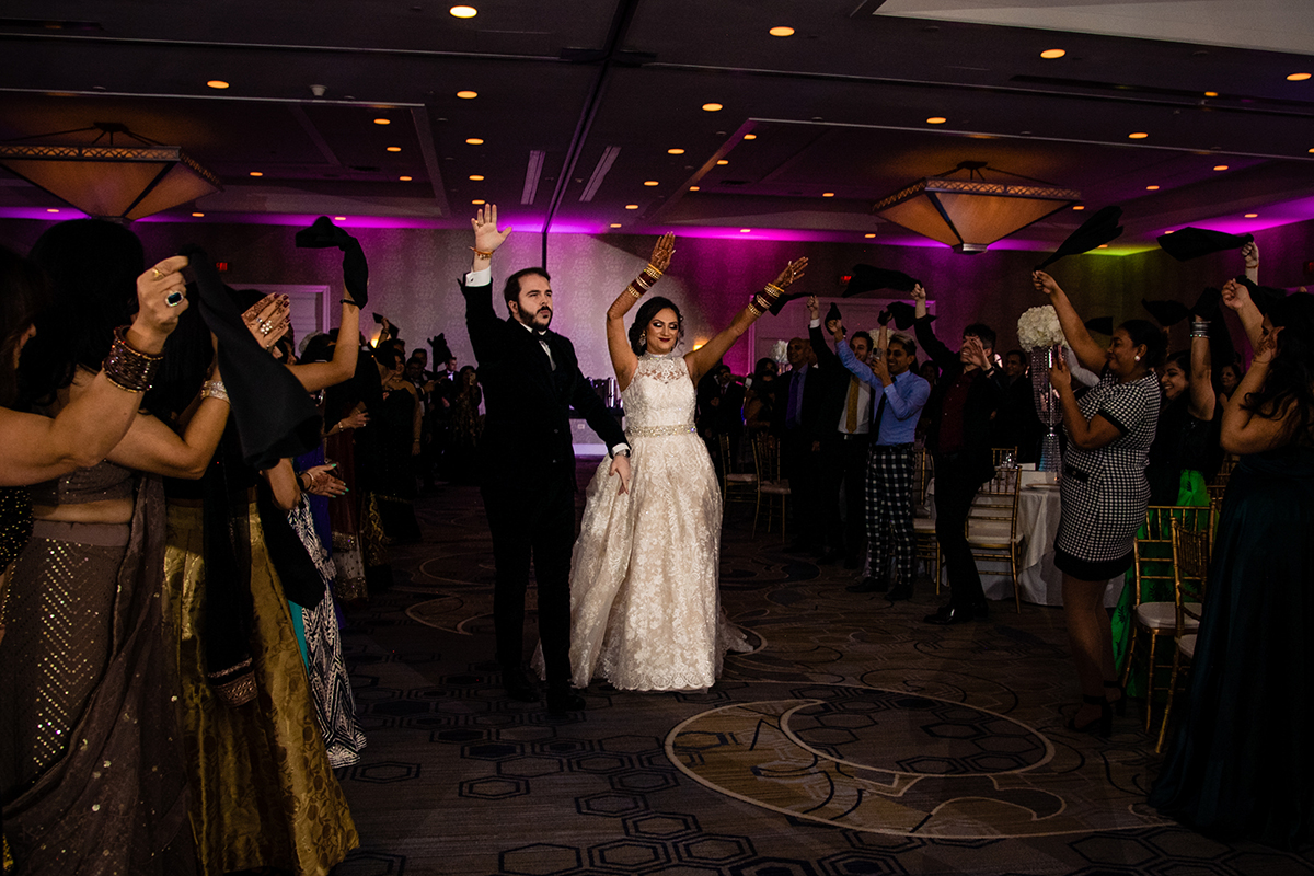 Indian wedding reception at Westfields Marriott Virginia by Potok's World Photography