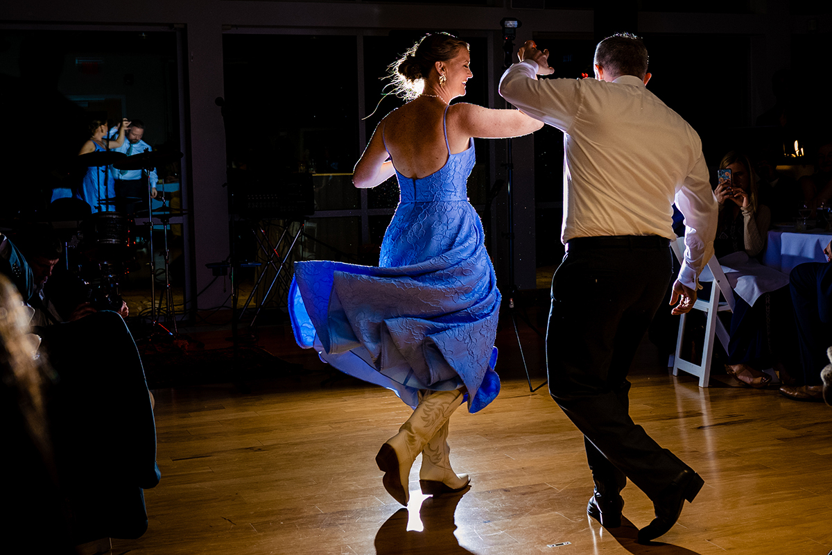 Wedding reception at the Ward Museum of Wildfowl Art in Maryland by DC wedding photographers of Potok's World Photography