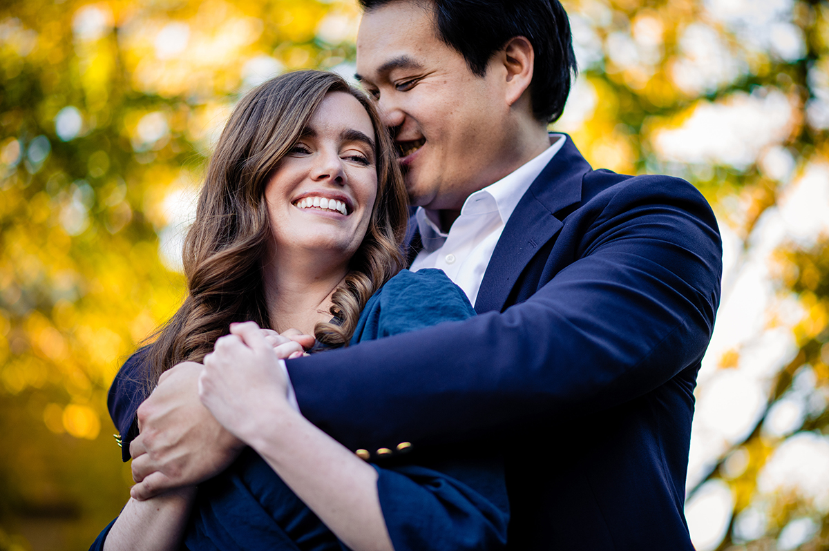 Fall engagement session at the Smithsonian Castle in DC by Potok's World Photography