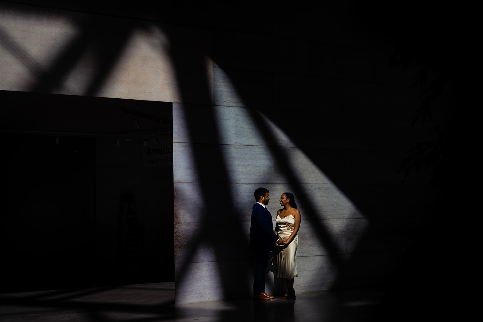 Engagement photos at the National Gallery of Art in Washington DC by Potok's World Photography