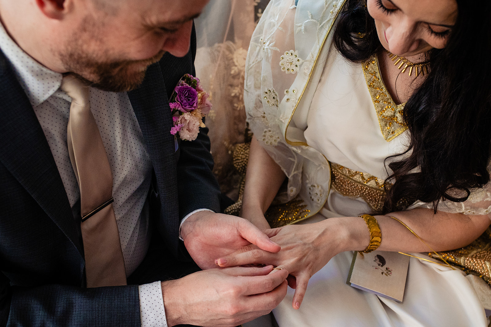 In-home wedding photos in Arlington Virginia by Potok's World Photography