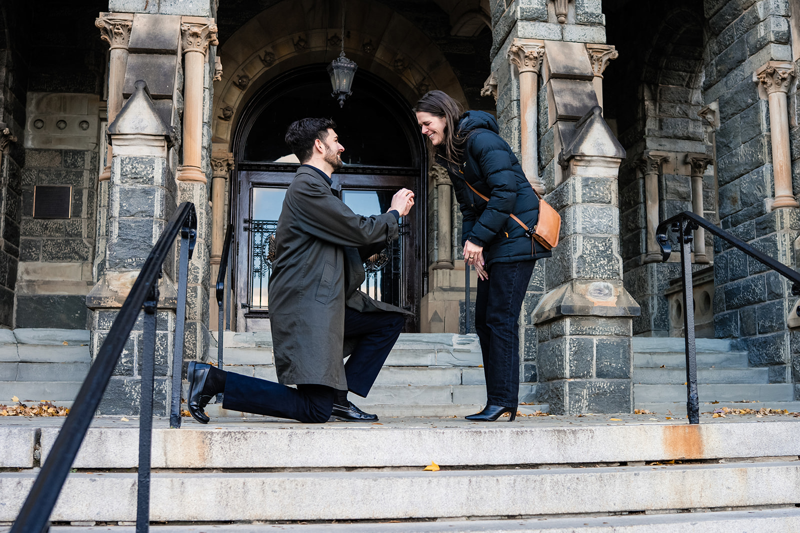 Georgetown University surprise proposal photos by Potok's World Photography