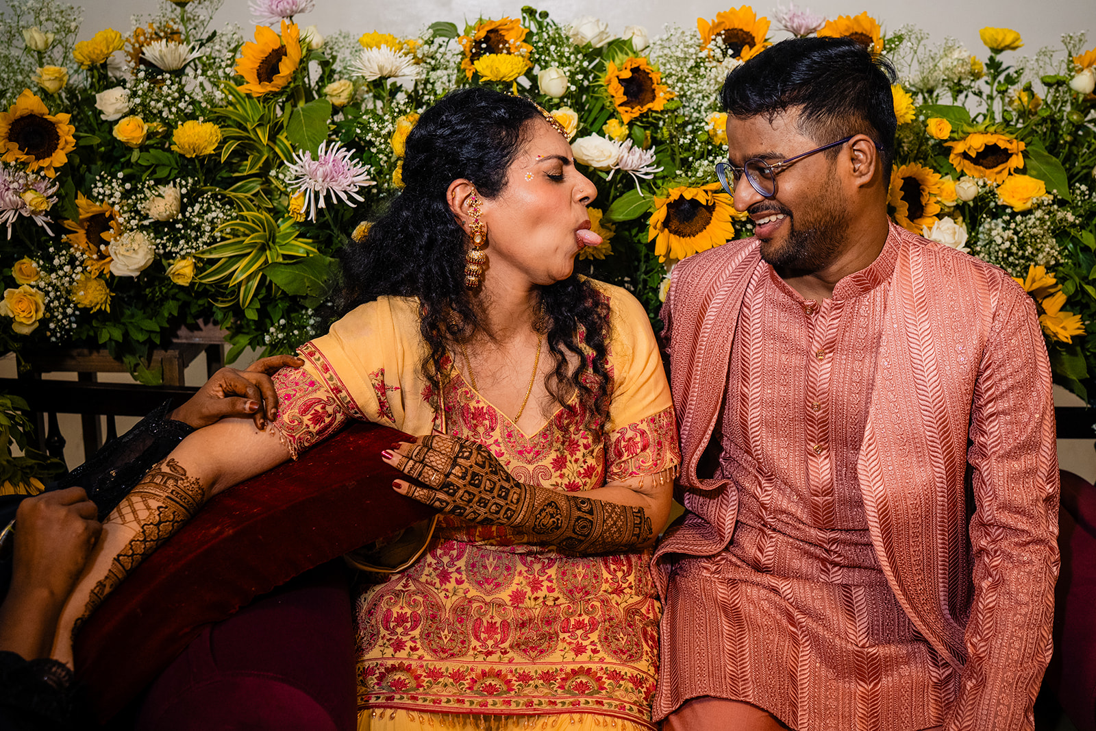 Mehendi ceremony photos at Green Meadows Resort in Chennai