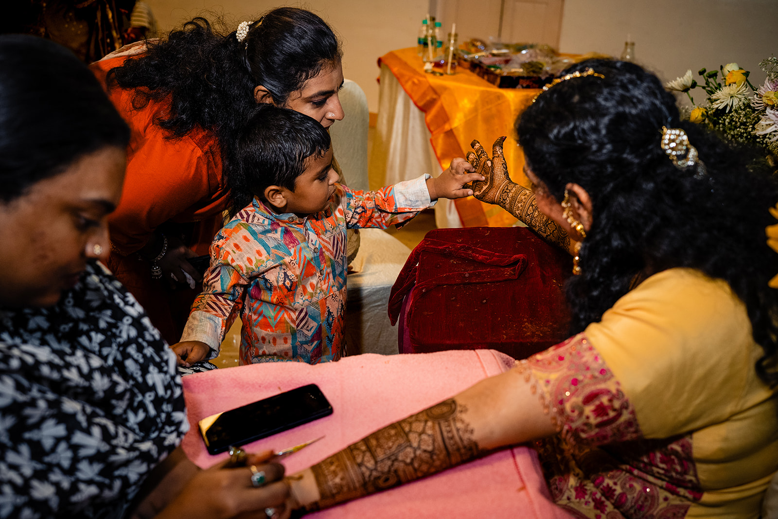 Mehendi ceremony photos at Green Meadows Resort in Chennai